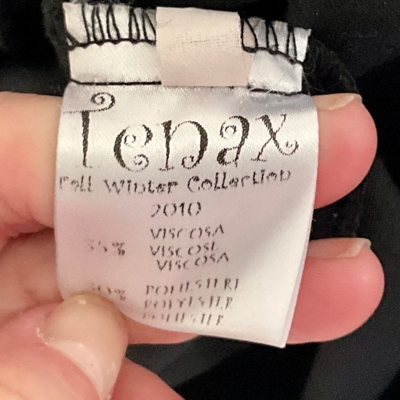 Tenax Mini dress LBD Bow embellished black Ruched Jewel Cap sleeve M - Picture 13 of 15